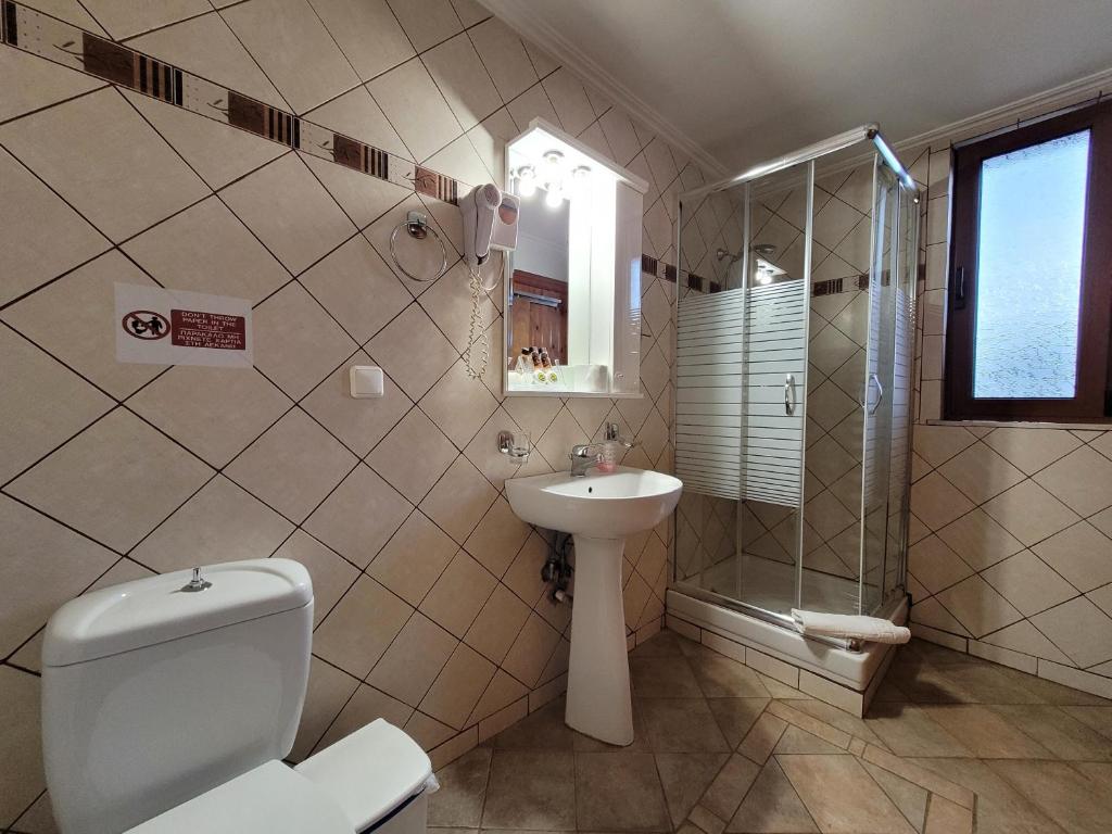 A bathroom at Xenonas Epavli