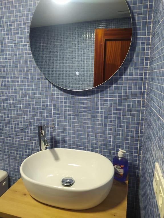 Koupelna v ubytování Perla Lagunillas Málaga
