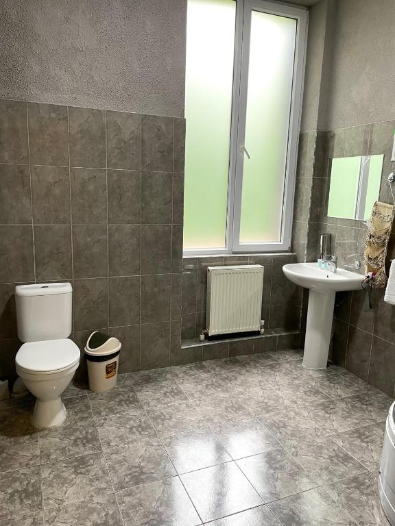 Koupelna v ubytování Wald Hotel Lagodekhi