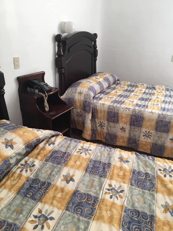 Postel nebo postele na pokoji v ubytování Hotel de los baños