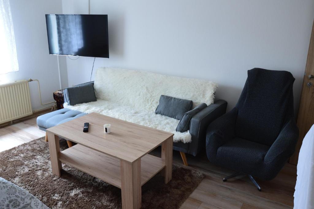 Posezení v ubytování Horský apartmán Pod Zelenou Střechou