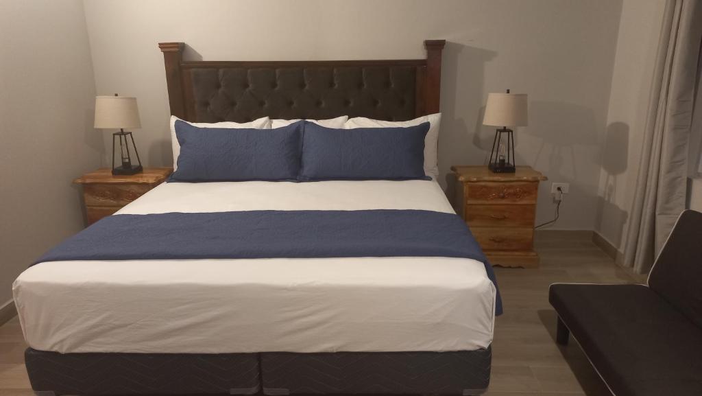 Postel nebo postele na pokoji v ubytování Beach Studio 20