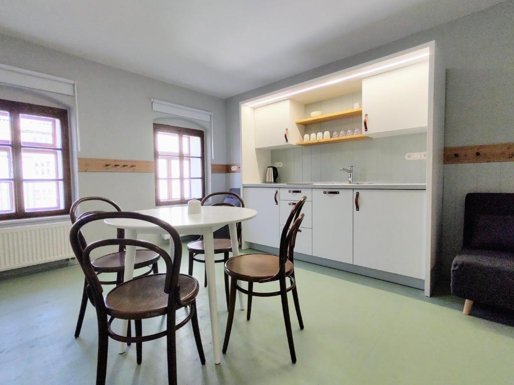 Kuchyňa alebo kuchynka v ubytovaní Baron Apartments Sušice