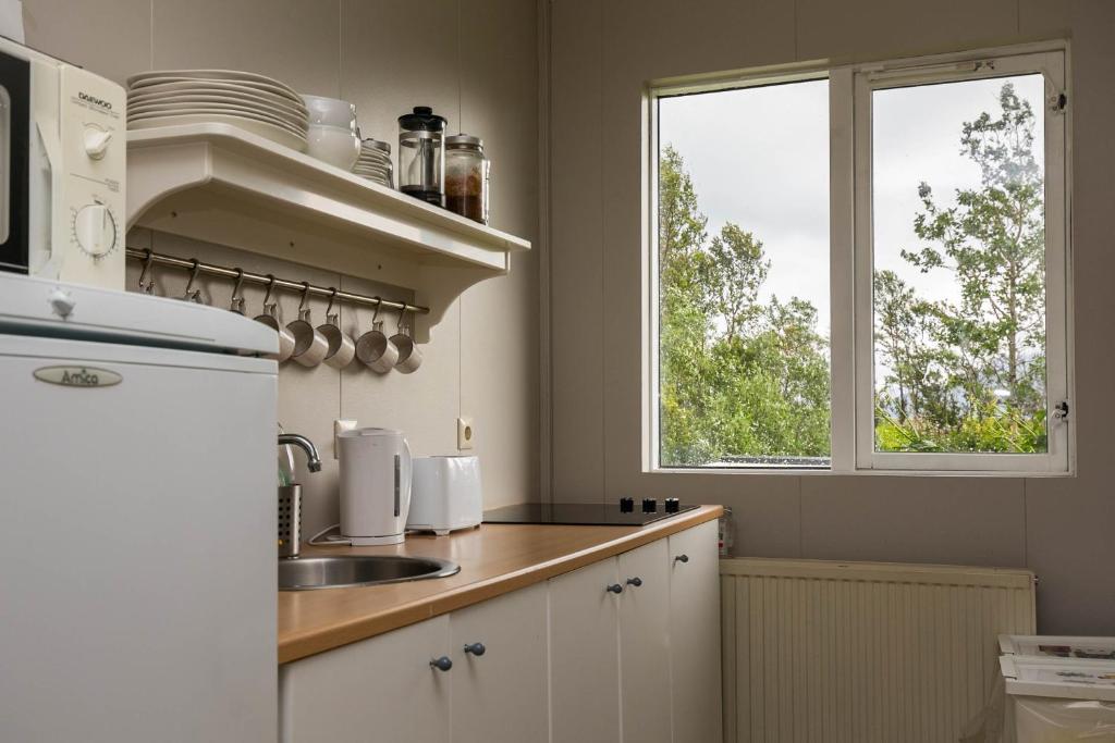 Kuchyň nebo kuchyňský kout v ubytování Móar guesthouse
