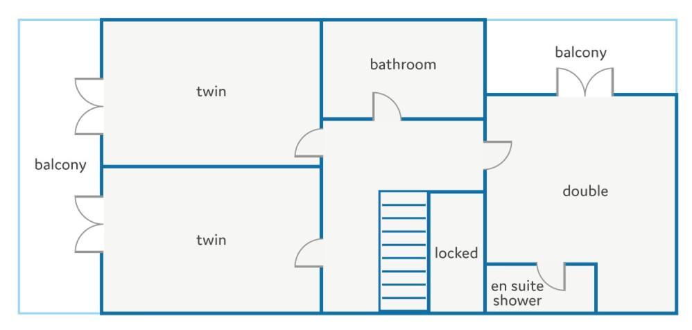 The floor plan of Villa Apollo Springs by Villa Plus