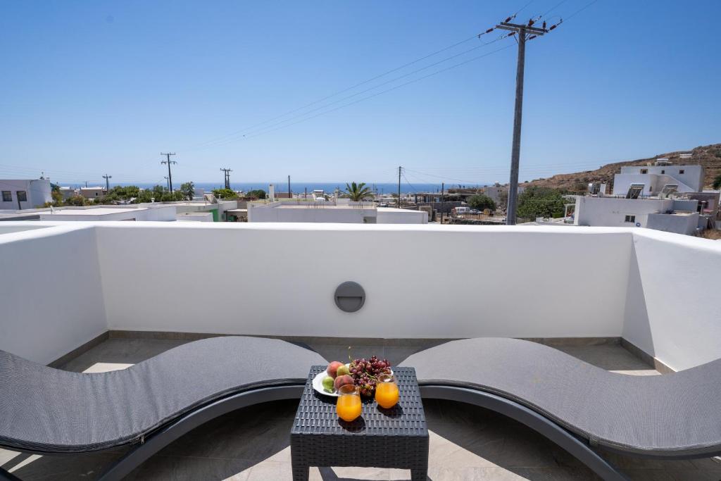 Balkón nebo terasa v ubytování SantoRossa Luxury Villas