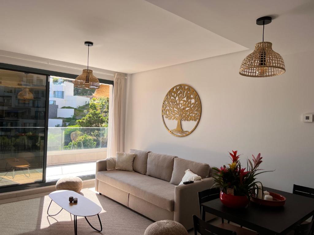 Posedenie v ubytovaní Tropical penthouse with big roof terrace