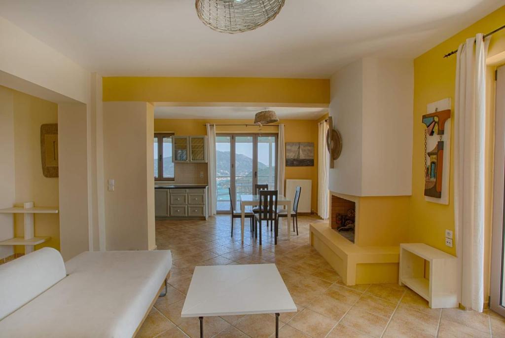 Postel nebo postele na pokoji v ubytování marmar villas