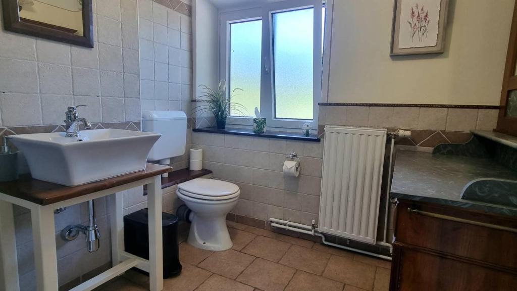 Koupelna v ubytování Hisa Brdo Guesthouse