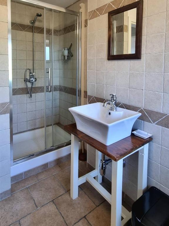 Koupelna v ubytování Hisa Brdo Guesthouse