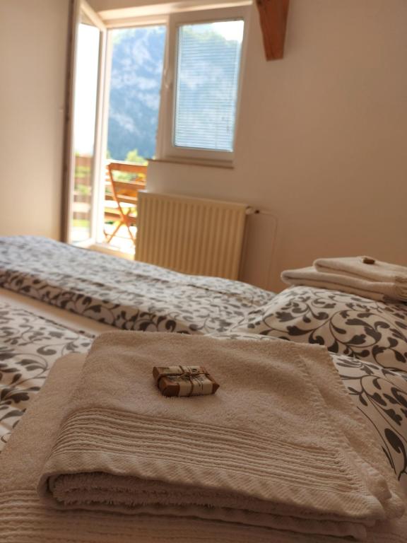 Postel nebo postele na pokoji v ubytování Apartma Stenar