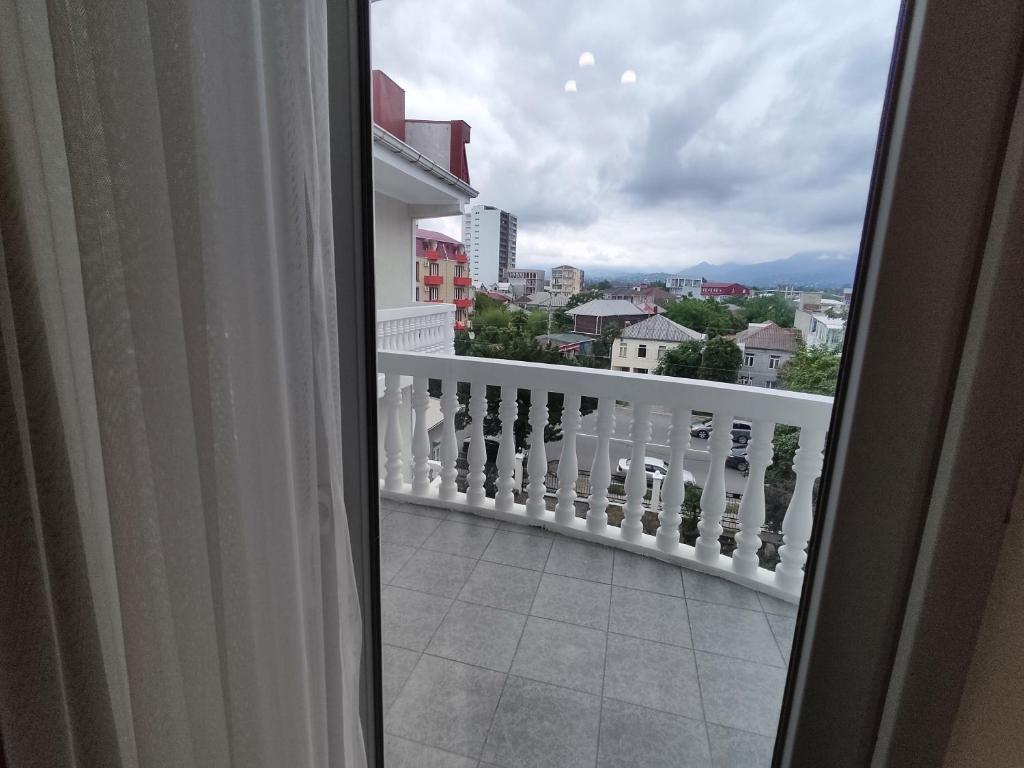 Balkón nebo terasa v ubytování Guesthouse White Swan