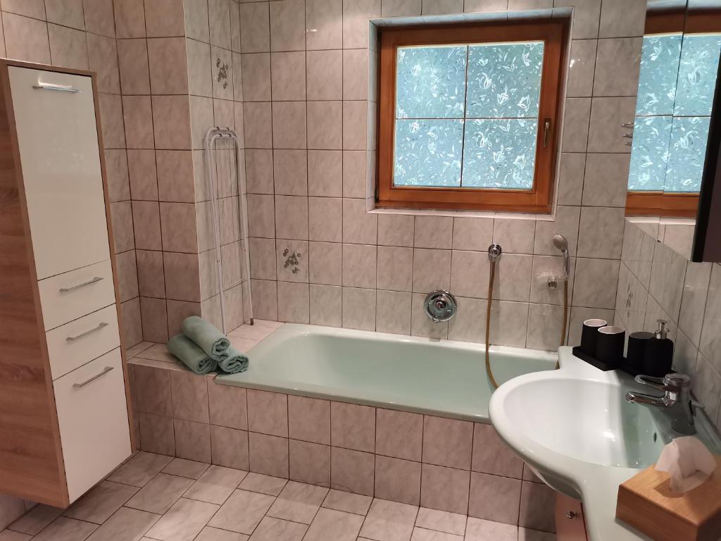 Koupelna v ubytování Appartement Erika