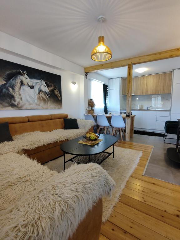 Area soggiorno di Apartments CENTER OF THE WORLD