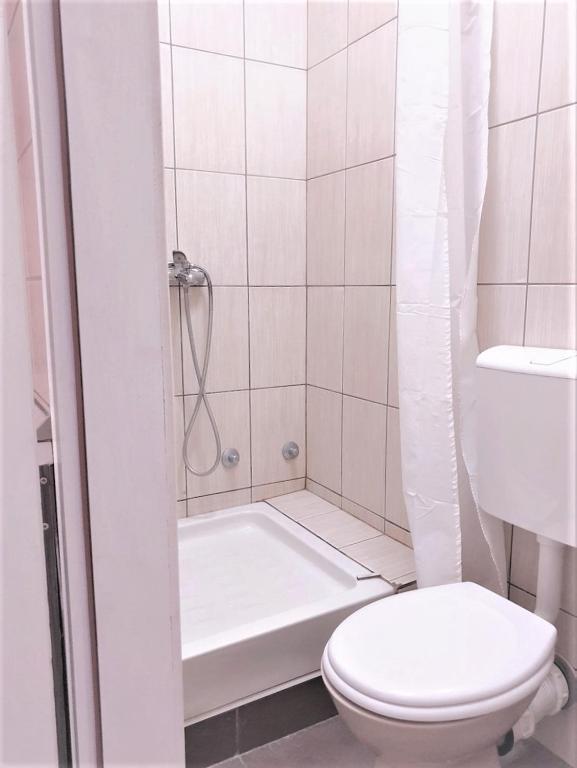 Vannituba majutusasutuses Atrijum apartmani Apatin