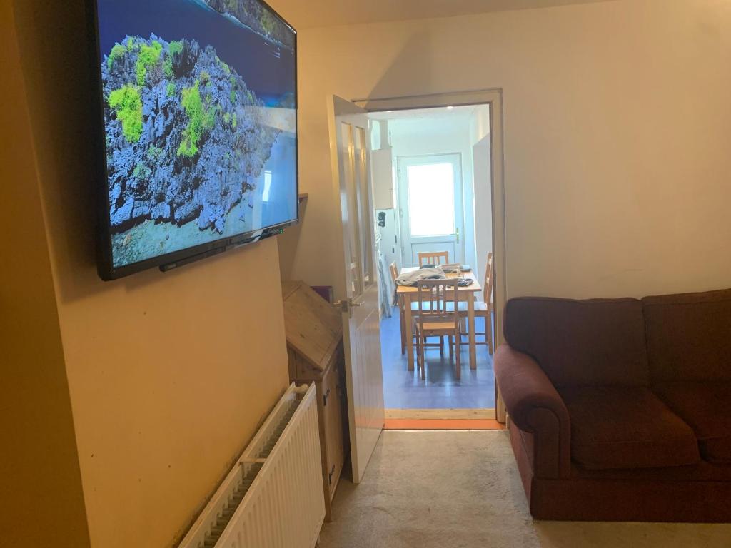 TV a/nebo společenská místnost v ubytování Highland Road House
