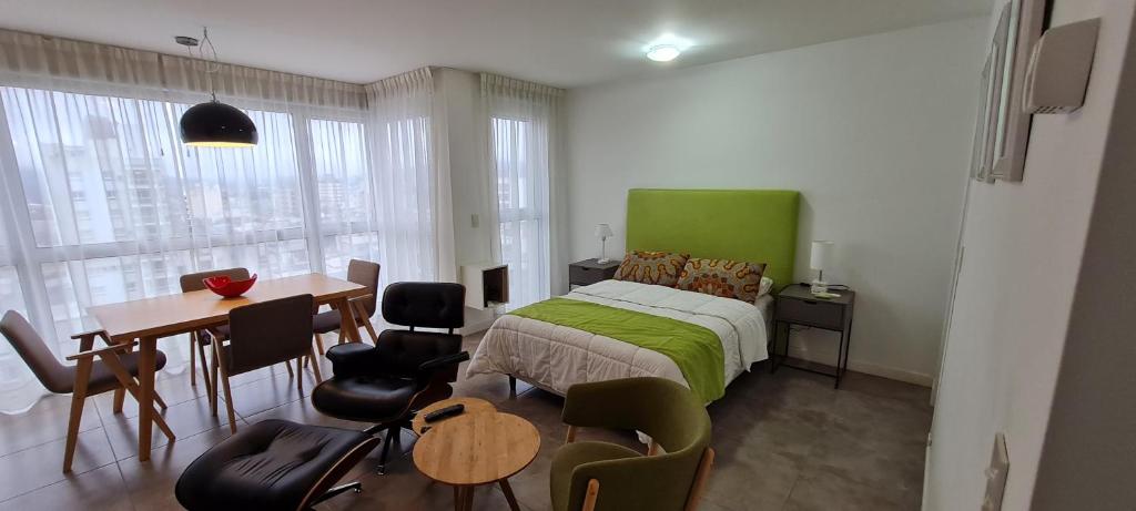 Postel nebo postele na pokoji v ubytování Departamento céntrico - Tandil - Linda vista y cochera.