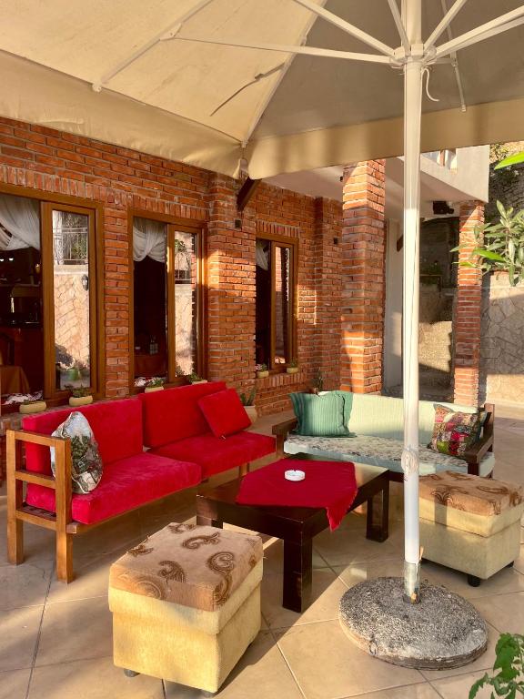 Posezení v ubytování Tékada Hotel & Restaurant