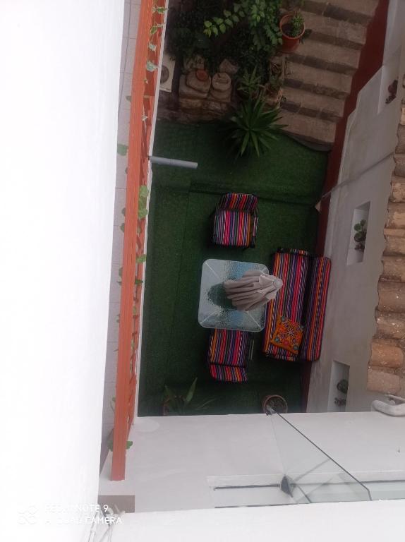 Un balcón o terraza en Hostel mágico San Blas
