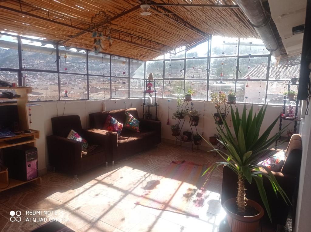 Un lugar para sentarse en Hostel mágico San Blas