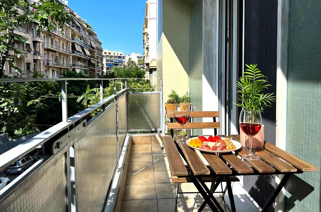 Balkón alebo terasa v ubytovaní Luxury Museum Apartment Athena