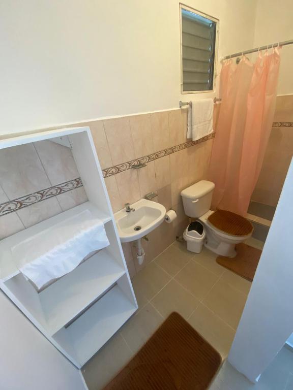 Koupelna v ubytování Hotel el Escondite