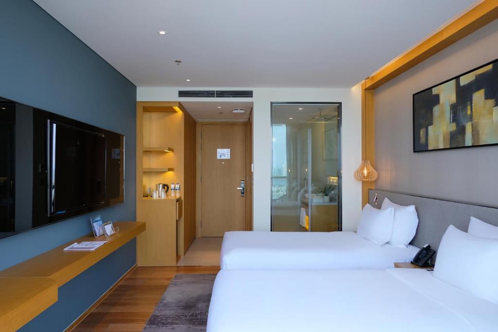 Phòng Superior 2 Giường Đơn với Ban công và Tầm nhìn ra Thành phố