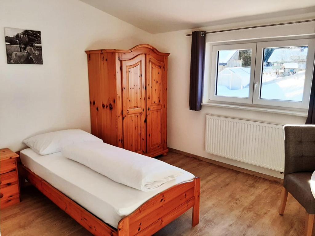 Postel nebo postele na pokoji v ubytování Weixler Schindelberg