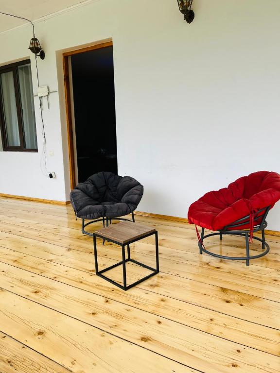 Posezení v ubytování Guesthouse AlpenRose