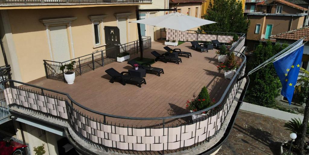 Balkón nebo terasa v ubytování Hotel Dei Pini