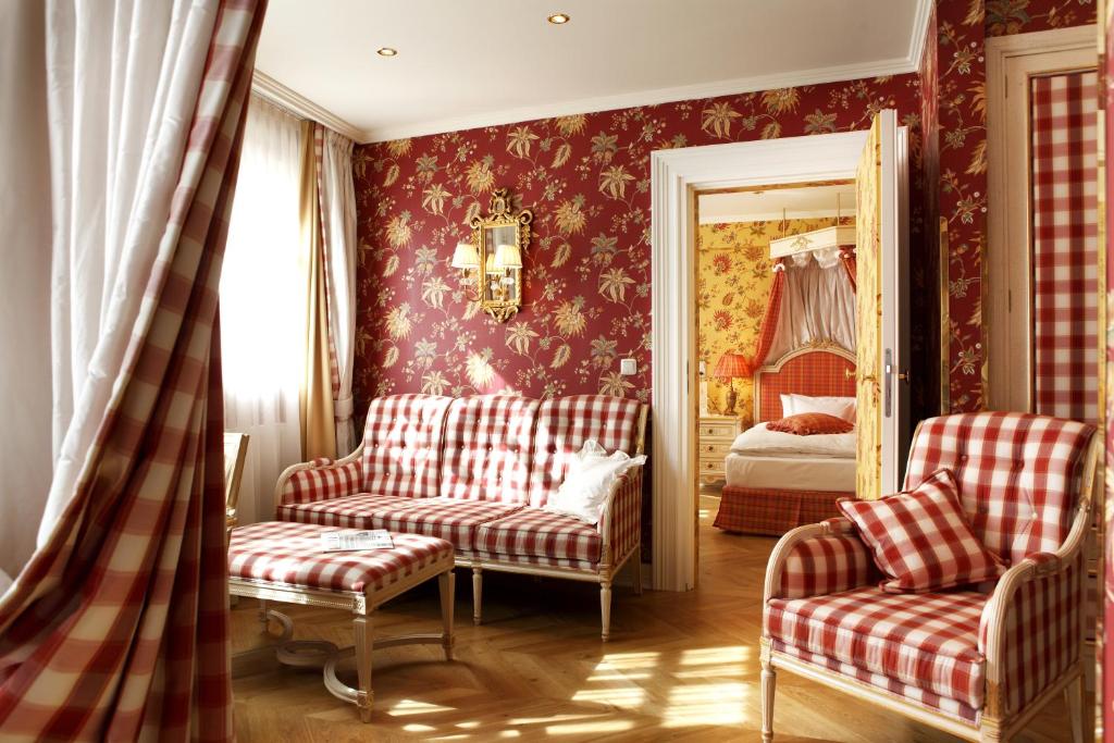 Posezení v ubytování Hotel Goldener Anker