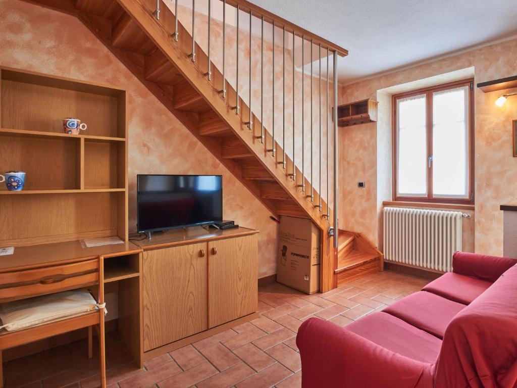 TV a/nebo společenská místnost v ubytování Holiday Home Leonardo by Interhome