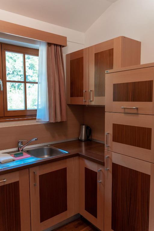 Kuchyň nebo kuchyňský kout v ubytování Luxury Apartments Bolf