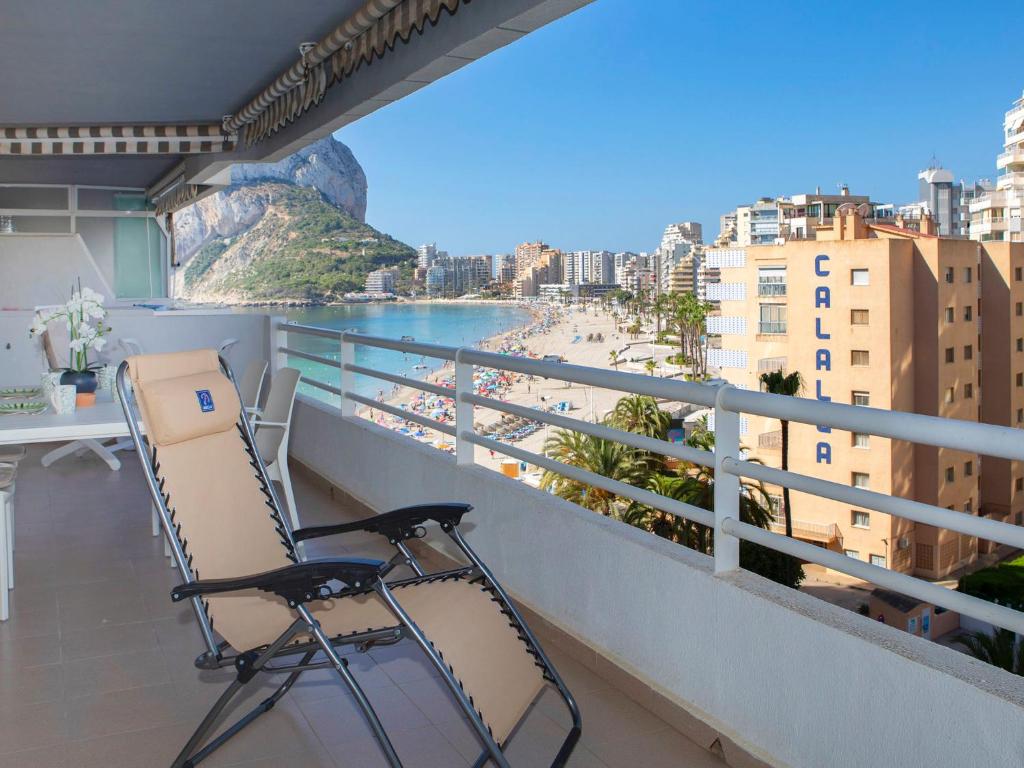 Balkón nebo terasa v ubytování Apartment Esmeralda-4 by Interhome