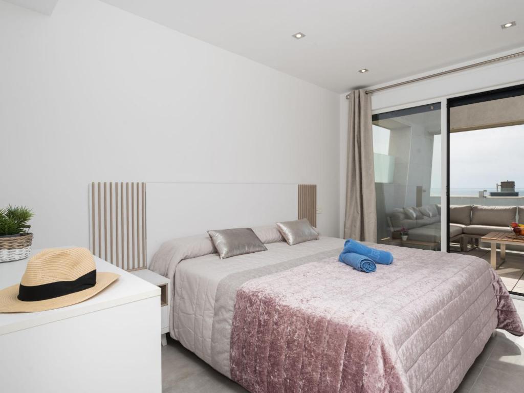 Postel nebo postele na pokoji v ubytování Apartment Manilva Views by Interhome