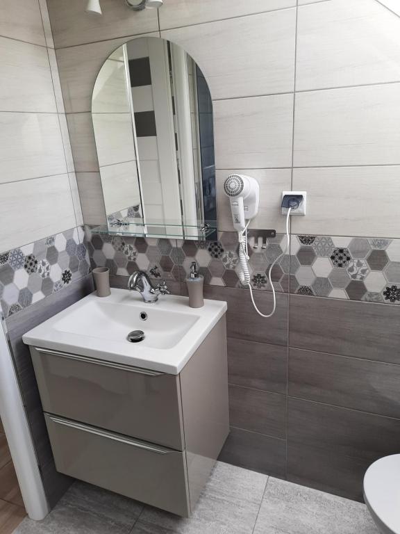 Koupelna v ubytování Apartamenty u" Lusi"