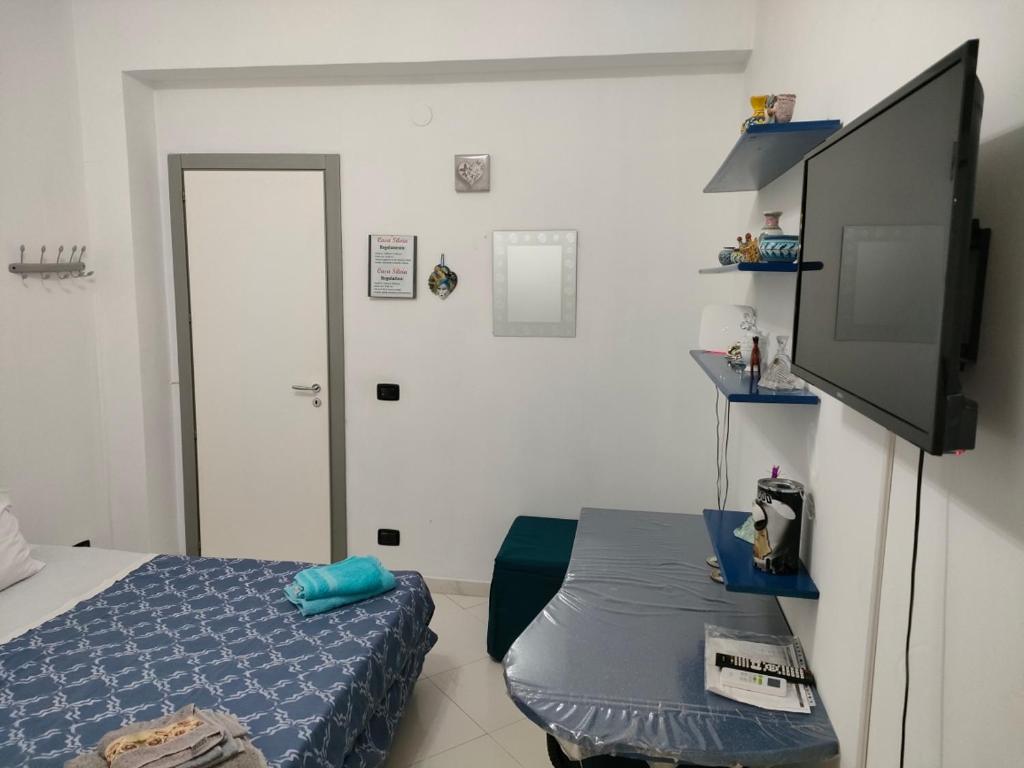 TV a/nebo společenská místnost v ubytování Casa Silvia