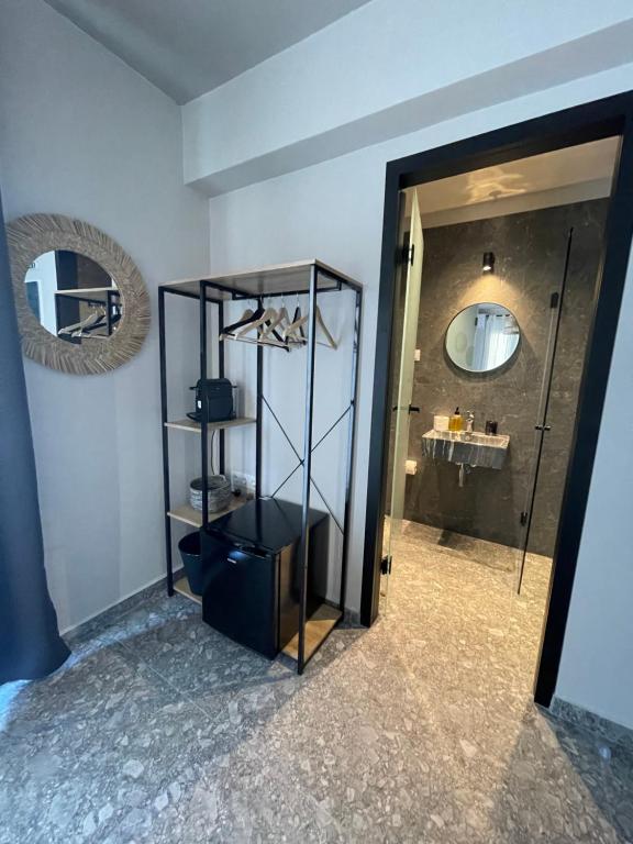 Koupelna v ubytování Istoria Boutique Hotel