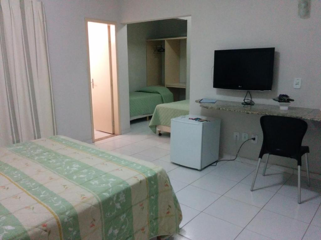 TV a/nebo společenská místnost v ubytování Itabuna Palace Hotel
