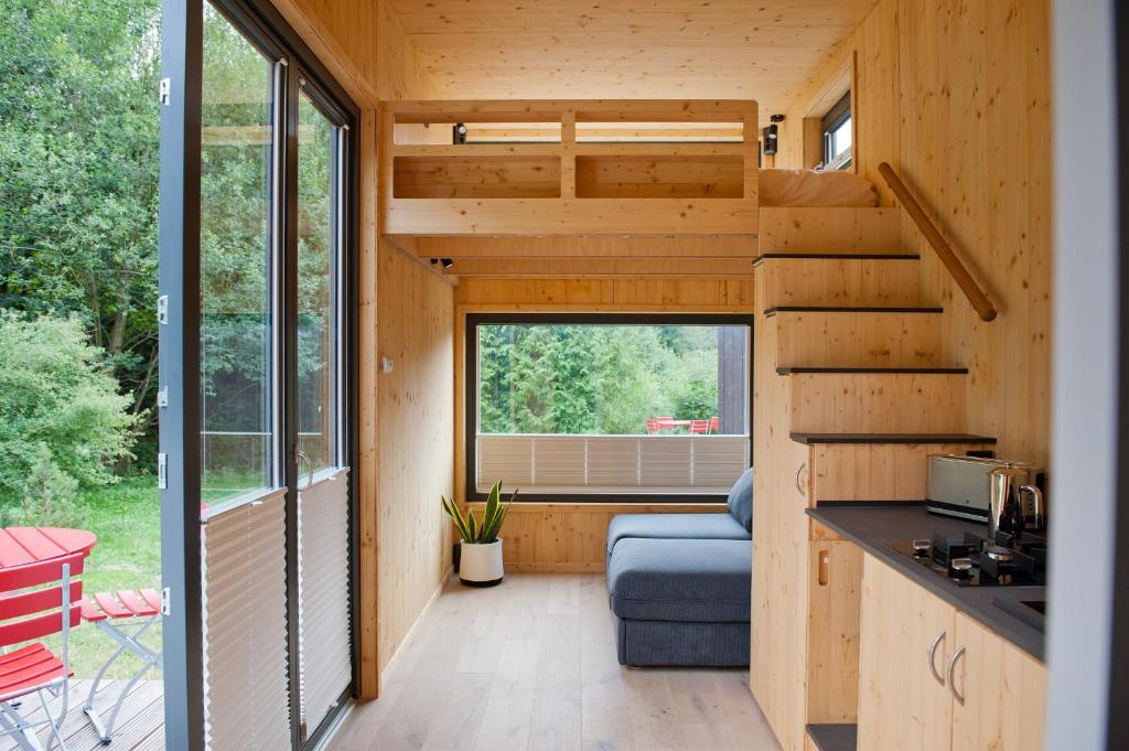 Kuchyň nebo kuchyňský kout v ubytování Tiny House Nature 16 - Green Tiny Village Harz
