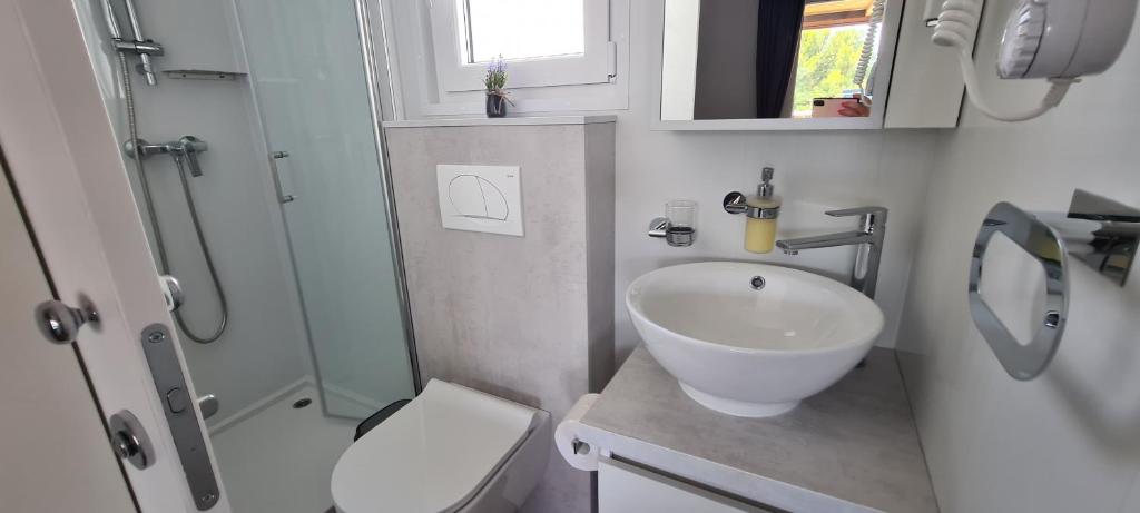 Kúpeľňa v ubytovaní Mobile home KMZ
