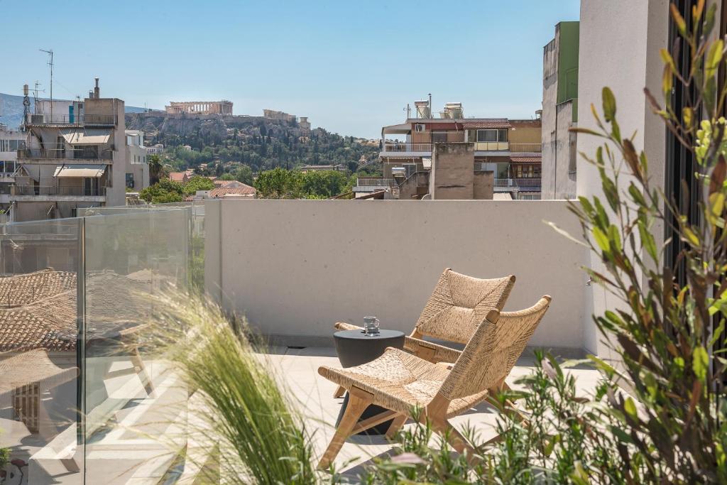 Balkón alebo terasa v ubytovaní Ceramian Athens