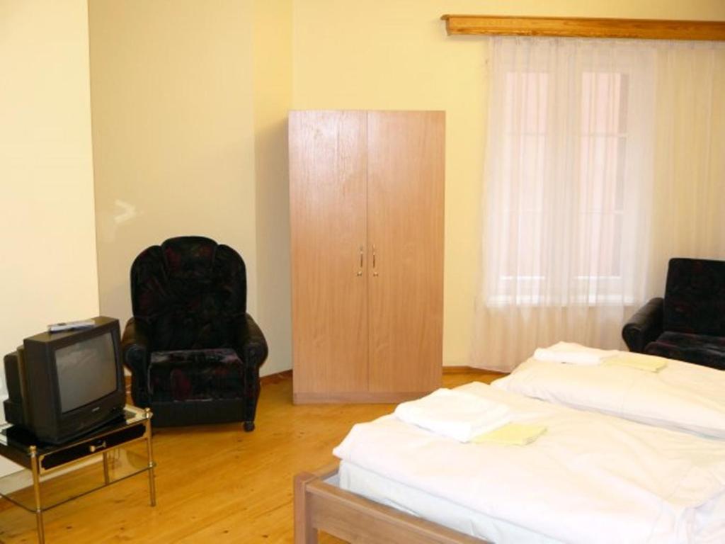 Postel nebo postele na pokoji v ubytování Simon-Dach-Haus