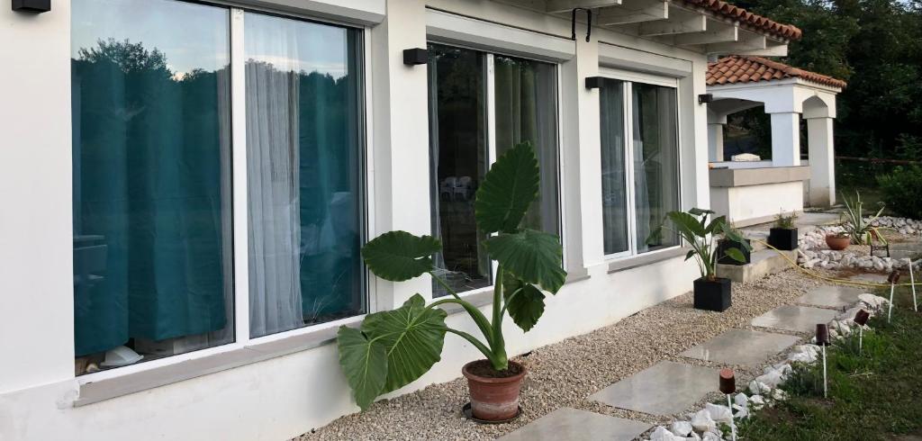 Vonkajšia záhrada v ubytovaní Borbara Apartman