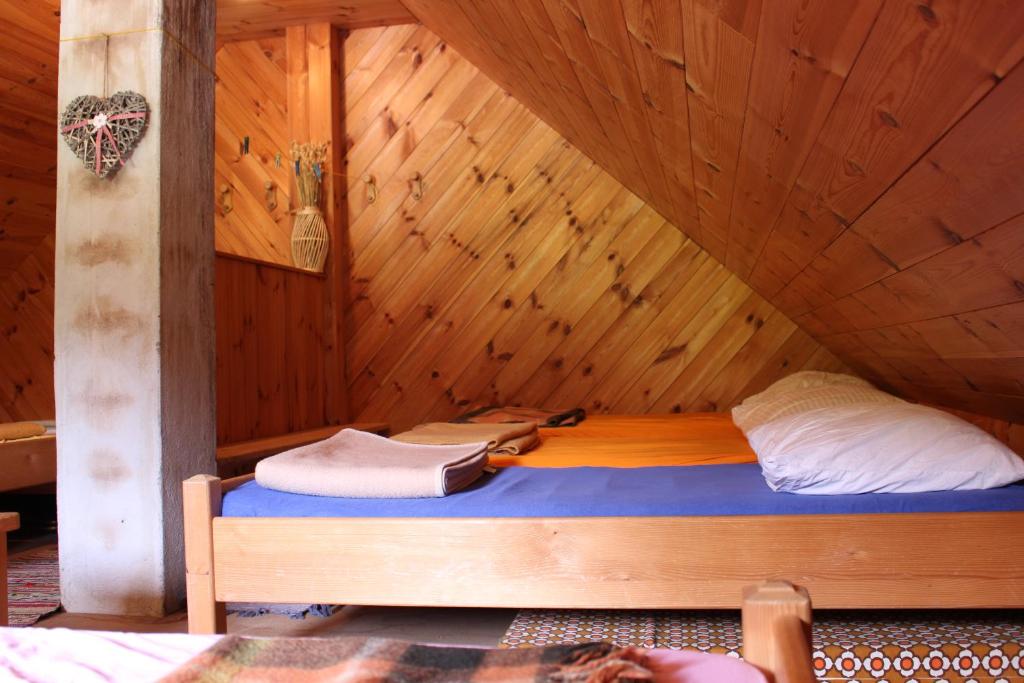 Postel nebo postele na pokoji v ubytování Straniger Alm
