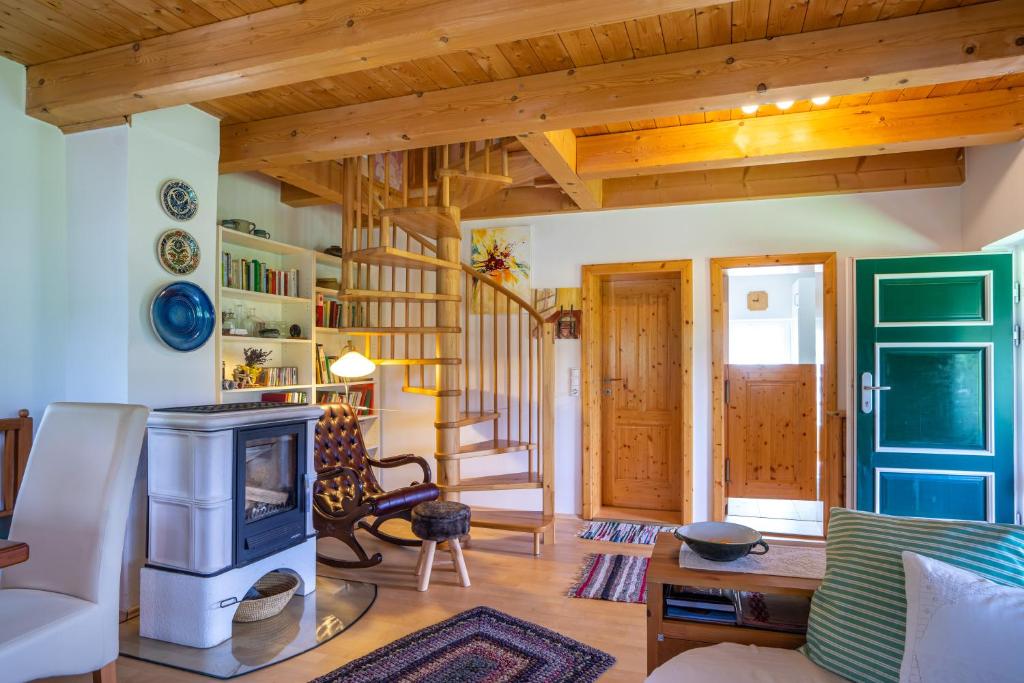 Posezení v ubytování Ferienhaus Robier