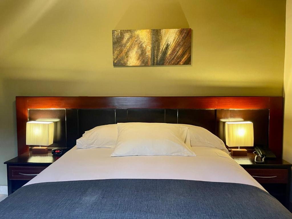 Postel nebo postele na pokoji v ubytování Sofia's B&B Hostal Boutique
