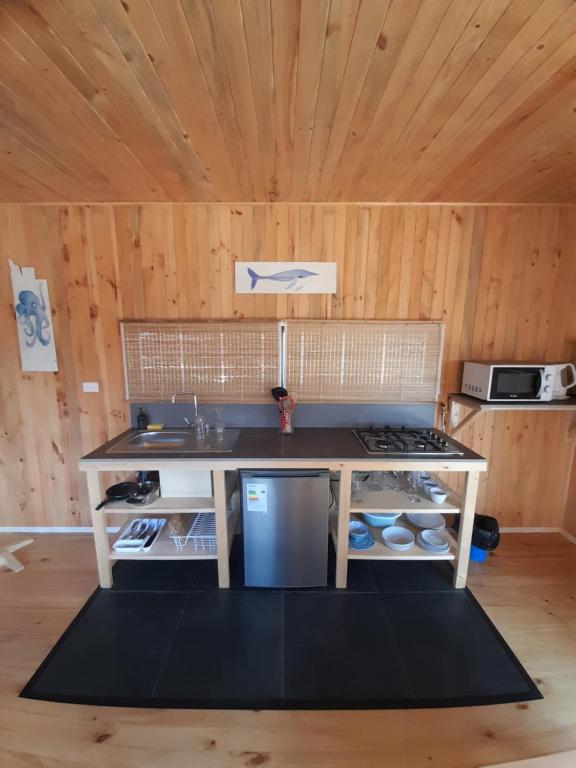 Köök või kööginurk majutusasutuses 7 Olas lodge