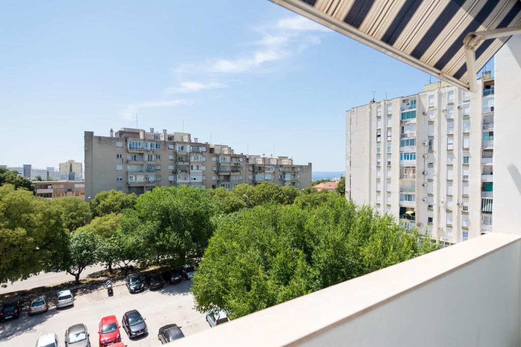 Výhľad na mesto Split alebo výhľad na mesto priamo z apartmánu