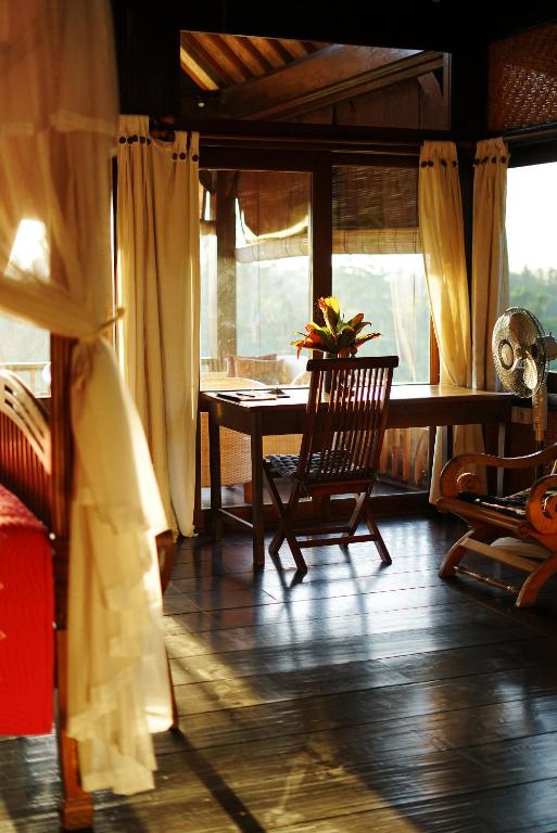Posezení v ubytování Sunrise Villa Ubud